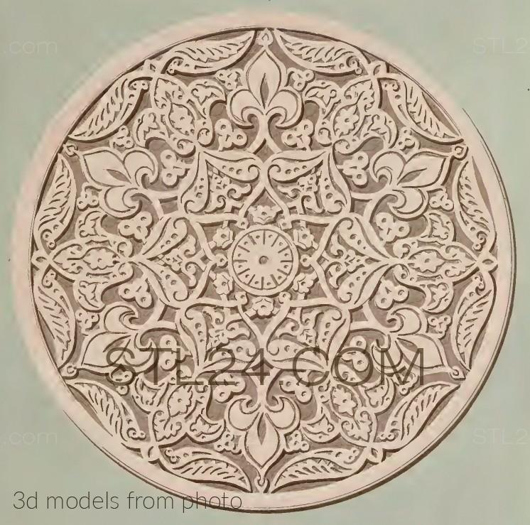 Розетки (ROSETTE_1568 -  | 3D model 3DSMAX / OBJ / STL) 3D модель для ЧПУ станка